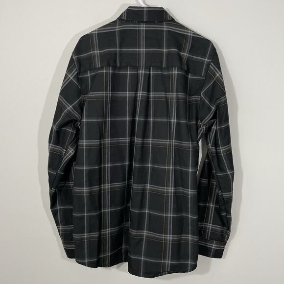 Dixxon Flannel Shirt Black Rifle Coffee Company Mens Large Black Plaid BRCC - Picture 7 of 7